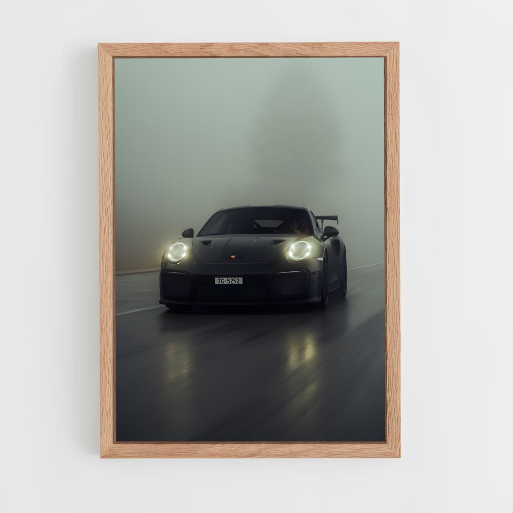Poster Nuit Brumeuse – affiche Porsche (vue 4)